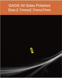 GAGG Ce scintillation crystal, GAGG Ce scintillator, GAGG Ce Crystal,   Ce:Gd3Al2Ga3O12 crystal, 2.7x2.7x7mm